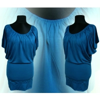 Sukienka Daniela z mocno marszczonym dekoltem - dla puszystej